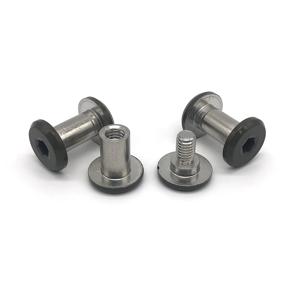 非標定制304不銹鋼內六角對接螺絲子母釘