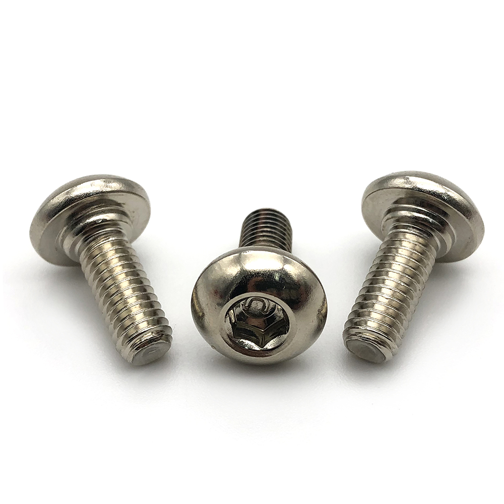 304不銹鋼盤頭螺釘圓頭蘑菇頭半圓頭內六角螺絲