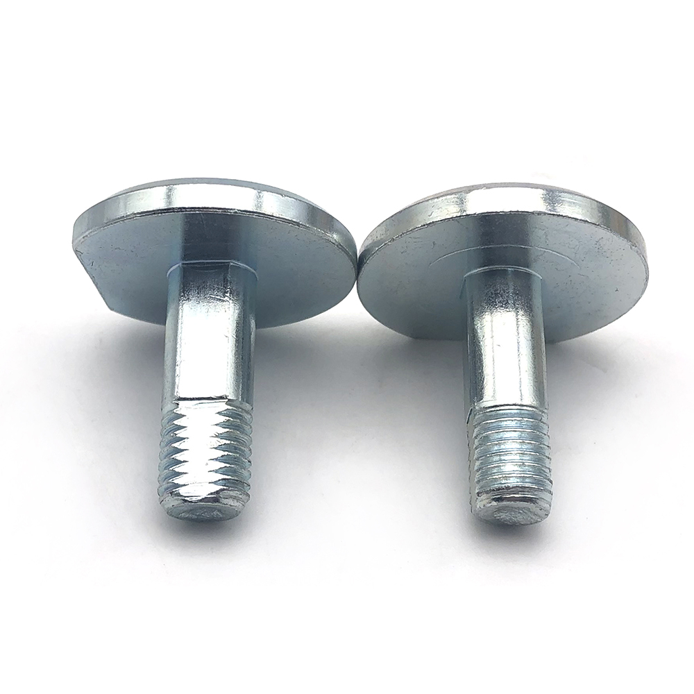 大平頭非標螺絲8.8級半牙螺絲鍍藍白鋅切牙切頭螺釘