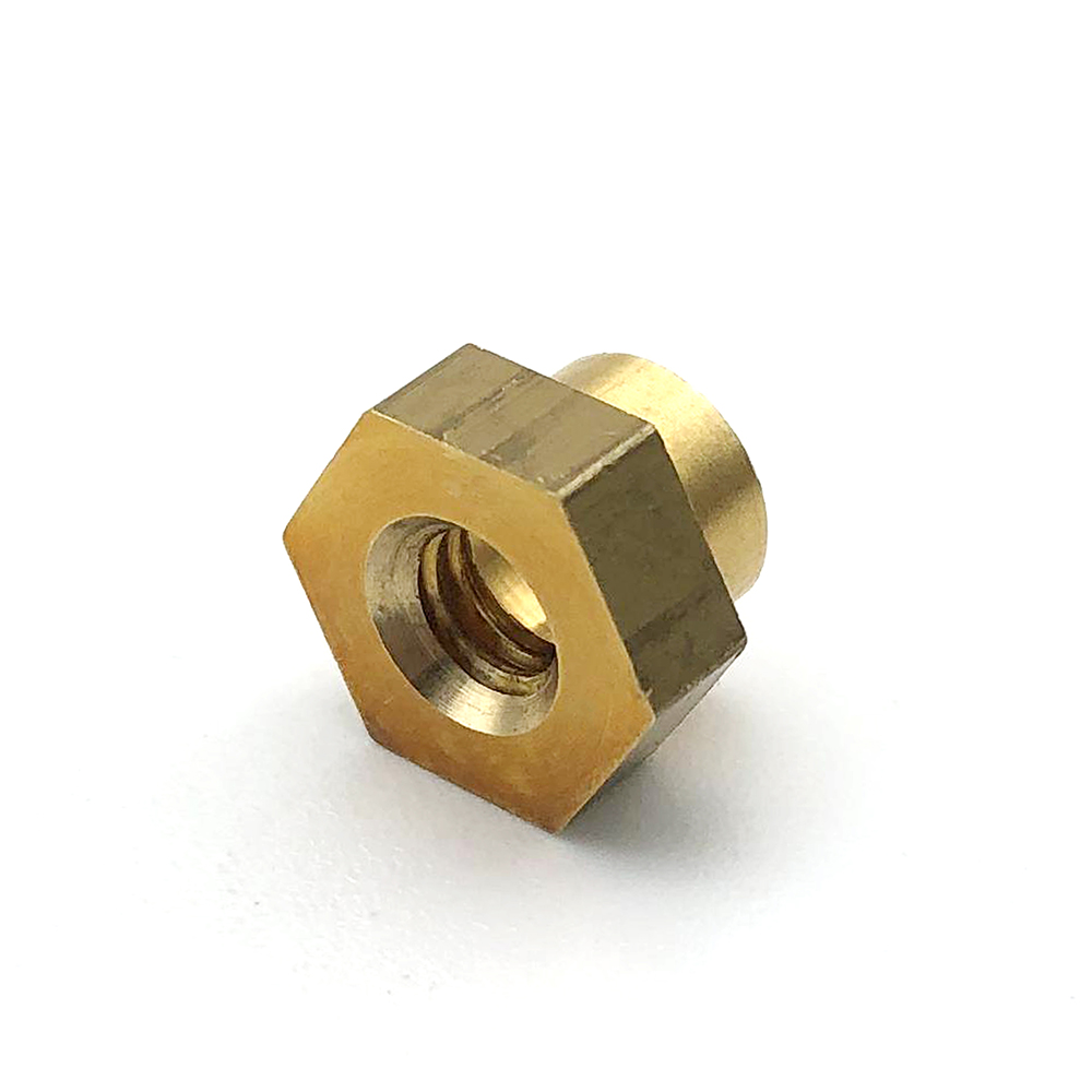 黃銅六角異型螺母 非標螺母 內外絲接頭螺母 嵌裝螺母