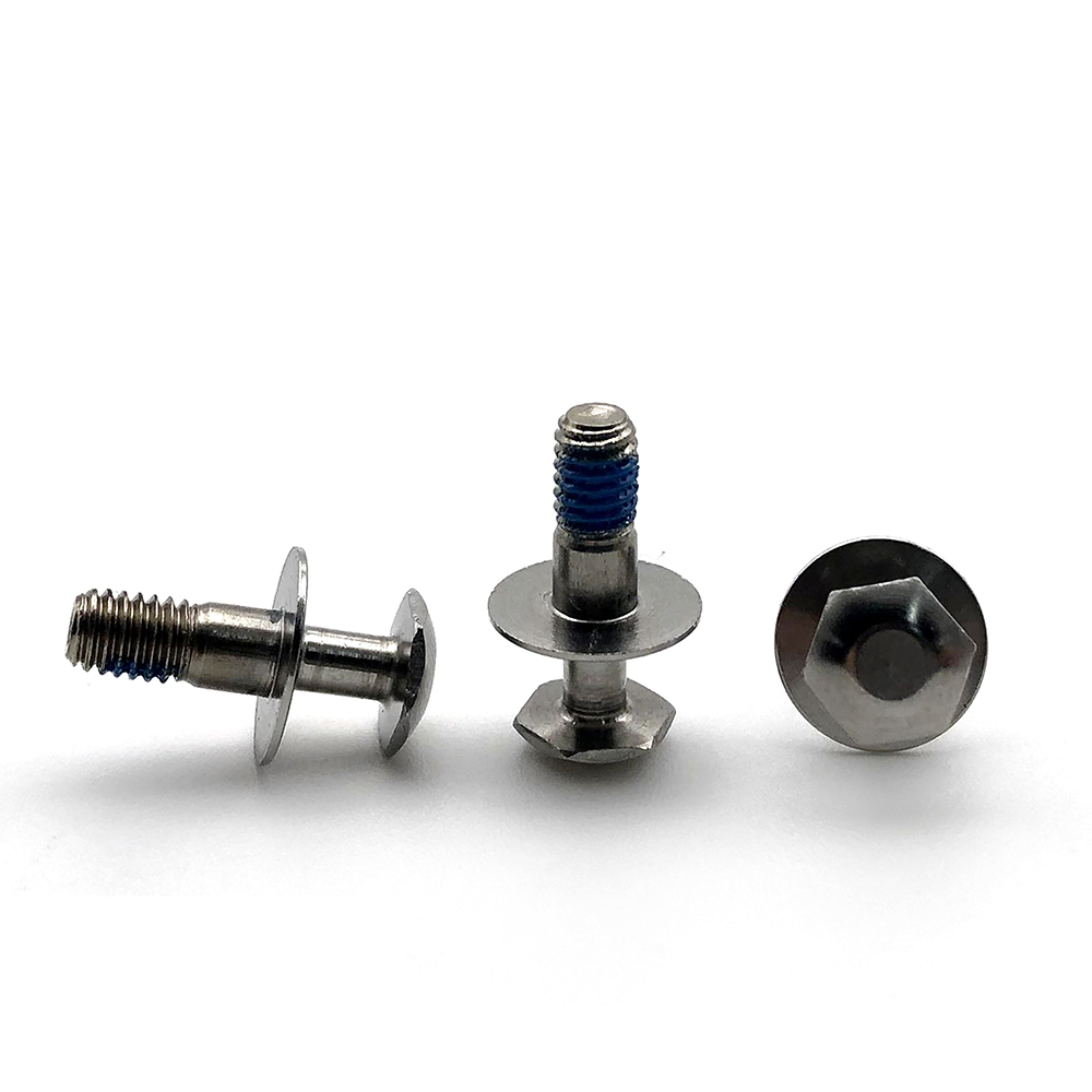 非標(biāo)異型防松點膠六角平頭帶墊定制螺絲