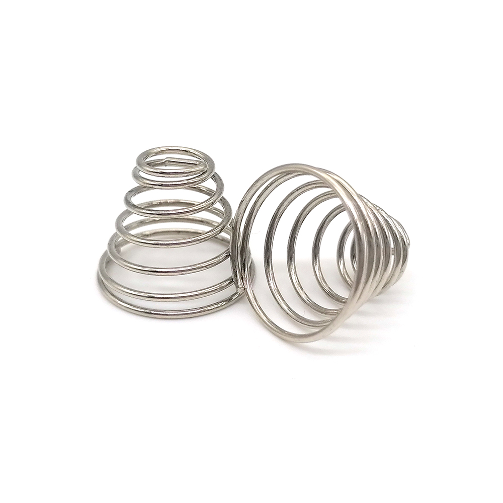 工廠定做接觸開關頭寶塔簧塔型圓錐形中鼓觸摸感應耐高溫壓縮彈簧定制非標彈簧