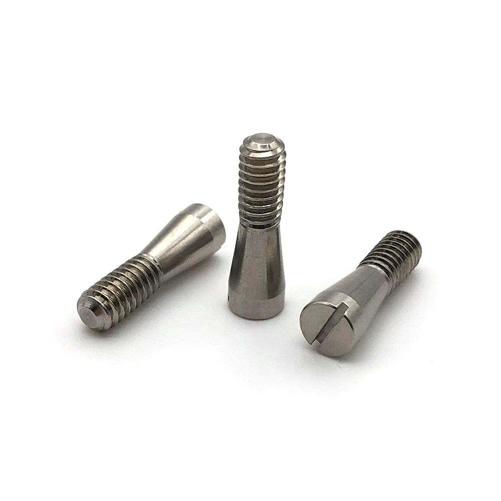 工廠生產不銹鋼螺紋銷304 圓柱銷一字槽外螺紋銷 開口銷 定位銷定制非標件