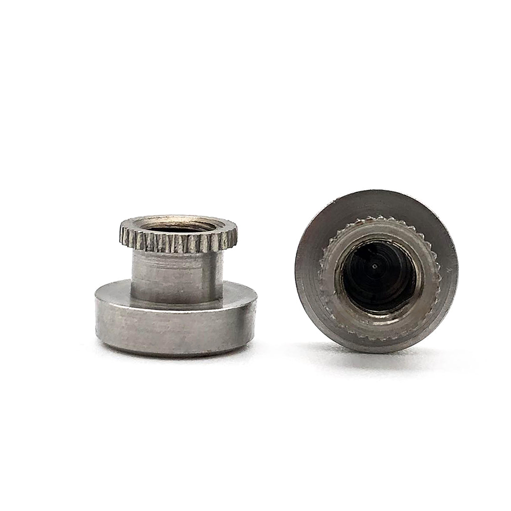 不銹鋼高頭滾花螺母臺階滾齒高螺帽鍍鎳手擰調節螺母定制非標螺母