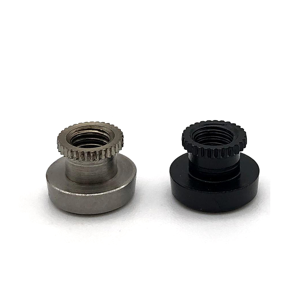 不銹鋼高頭滾花螺母臺階滾齒高螺帽鍍鎳手擰調節螺母定制非標螺母