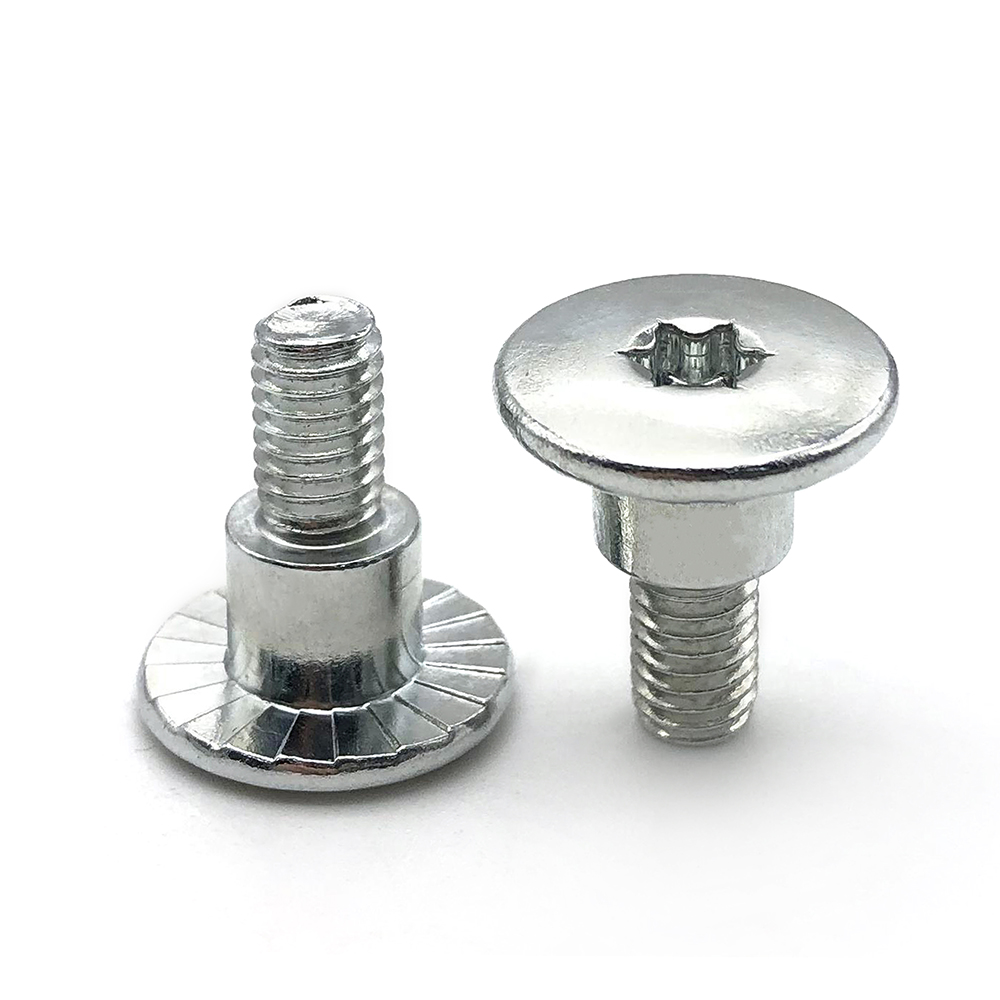 廠家生產梅花螺絲 臺階螺絲 防滑螺絲 碳鋼藍白鋅平頭螺絲8.8級螺絲定制非標螺絲