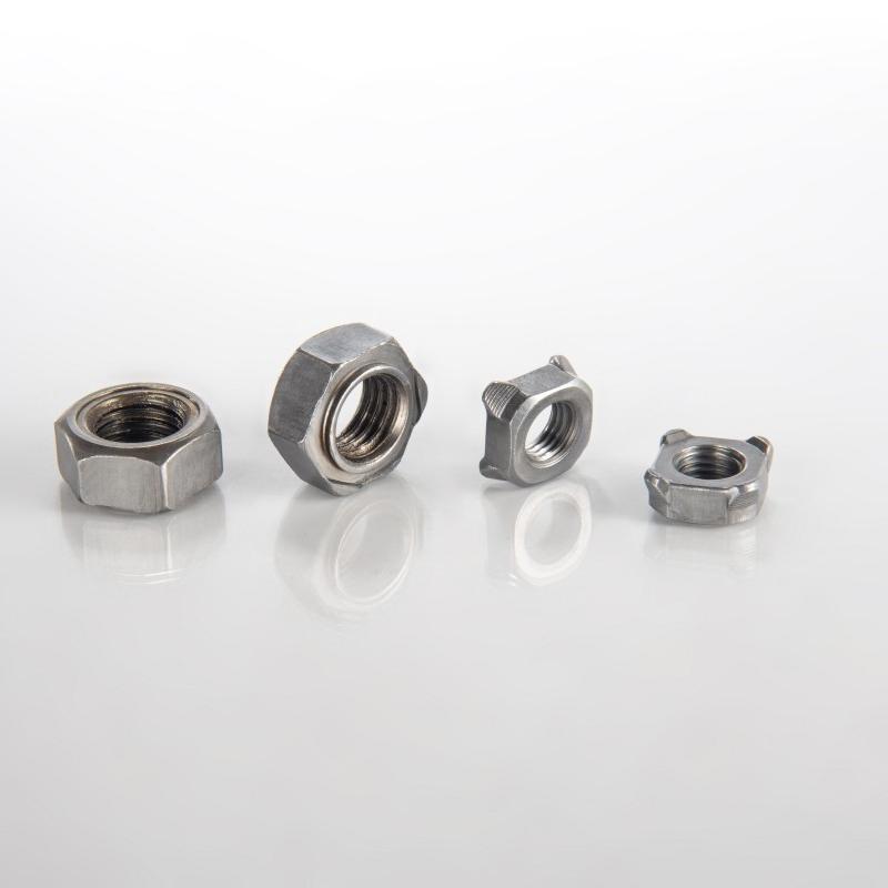 中國供應(yīng)商定制電鍍方形螺紋焊接螺母鋁固定汽車點(diǎn)焊螺母